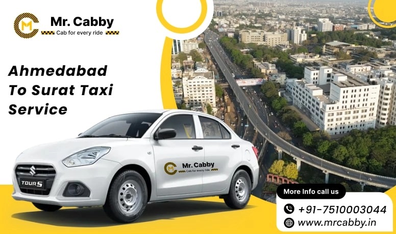 One Way Cab from Ahmedabad to Surat